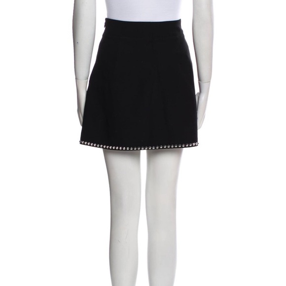 NEW ALEXANDER WANG Studded Accent
Elegant Black Skirt Ball Chain Embellished Hem - Picture 3 of 10